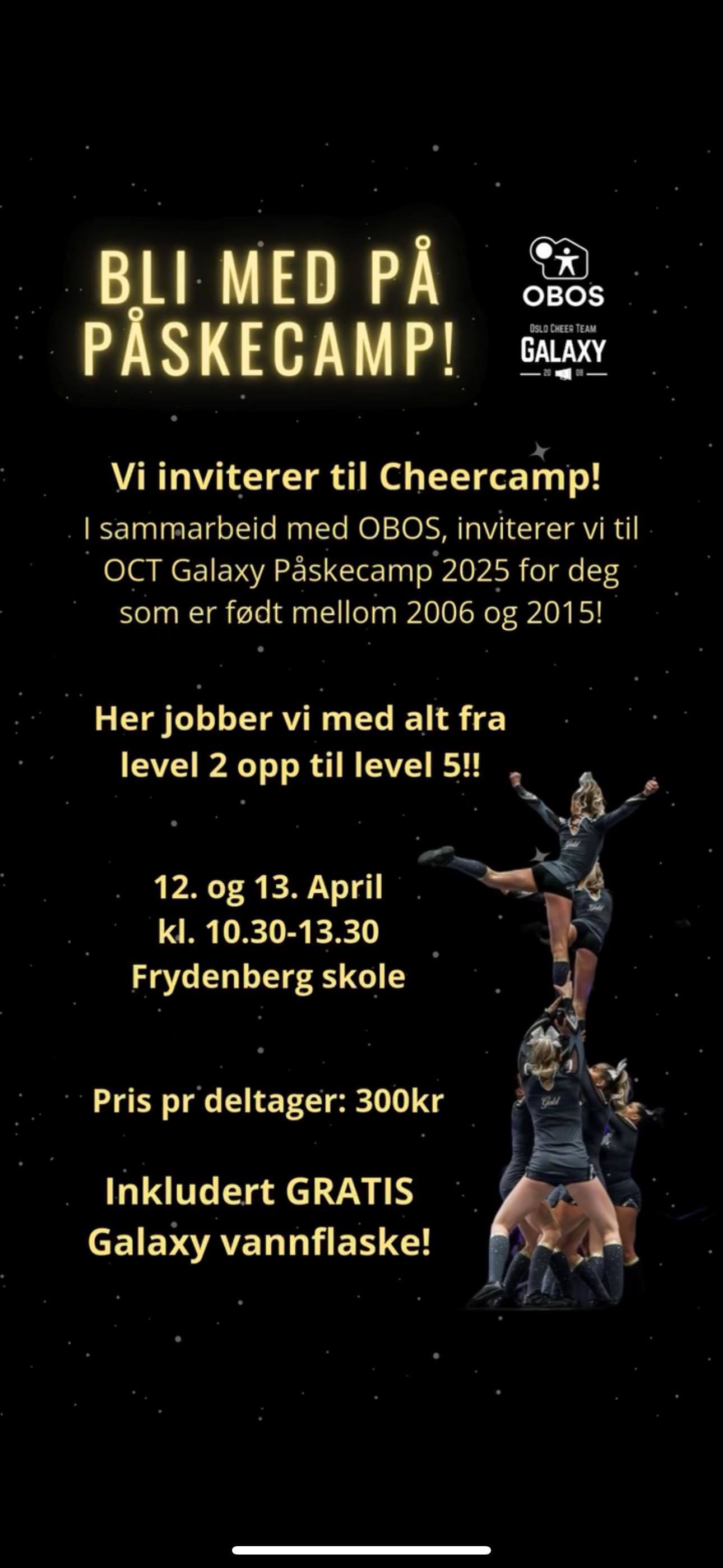 OCT Galaxy påskecamp i samarbeid med OBOS